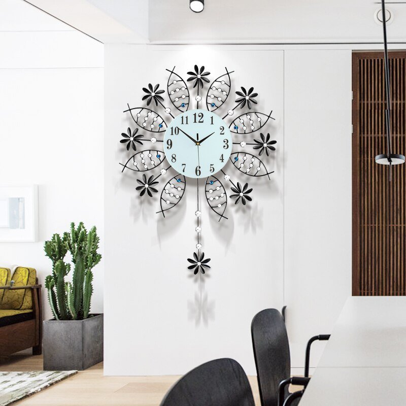 Modern Bedroom Arabic Wall Clock Decor Luxury Design Quiet Wall Clock Metal Creative Reloj De Pared Wall Clock Free Shiping 4