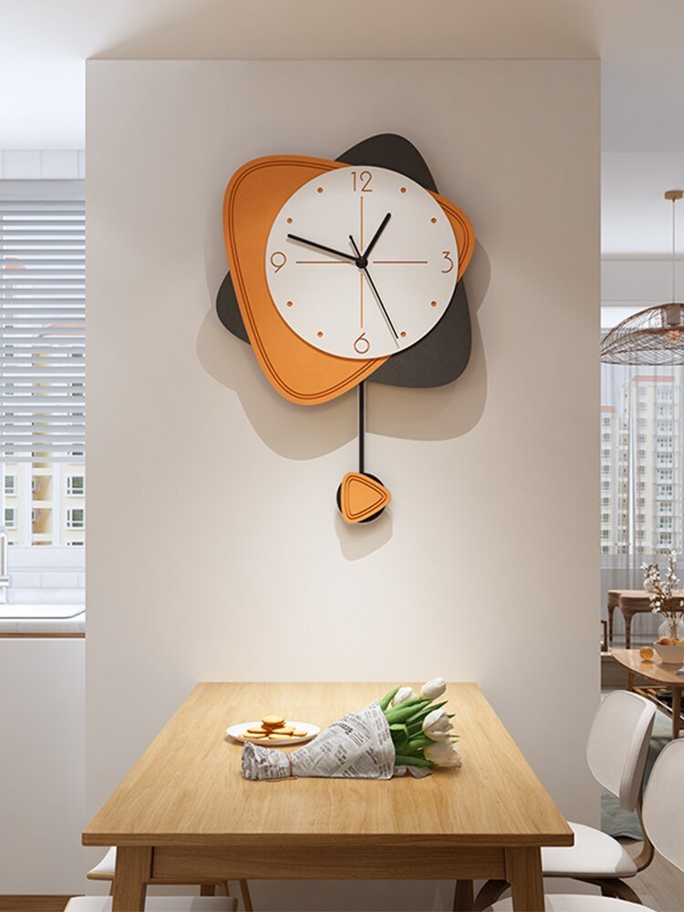 Luxury Minimalist Wall Clock Living Room Large Silent Pendulum Wall Clock Modern Design Reloj Pared Grande Home Decor LL50WC 1