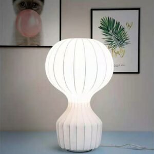 Nordic Designer Silk Table Lamp For Bar Living Room Bedroom Study Desk  Decor Lamp Indoor Home Hot Air Balloon Bedside Light 1
