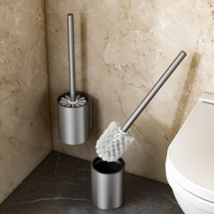 Toilet Brush Aiuminum Alloy Cleaning Brush Black Toilet Brush Bathroom Accessories 1