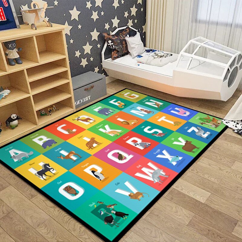 Children's Play Crawl Mat Road Traffic Route Map Carpet Living Room Sofa Coffee Table Carpets Home Decoration Traffics Sign Mats 4