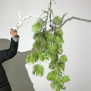 90-110cm Artificial Eucalyptus Vine Wall Hanging Plants Fake Rattan Plastic Leaf Long Monstera Ivy For Home Wedding Garden Decor 1