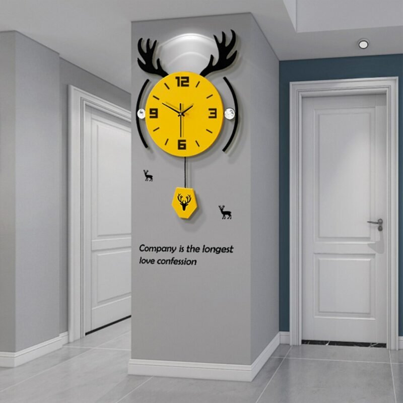 Giant Luxury Big Wall Clock Modern Design Silent Nordic Minimalist Wall Clock Pendulum Living Room Reloj De Pared Home Decor 3