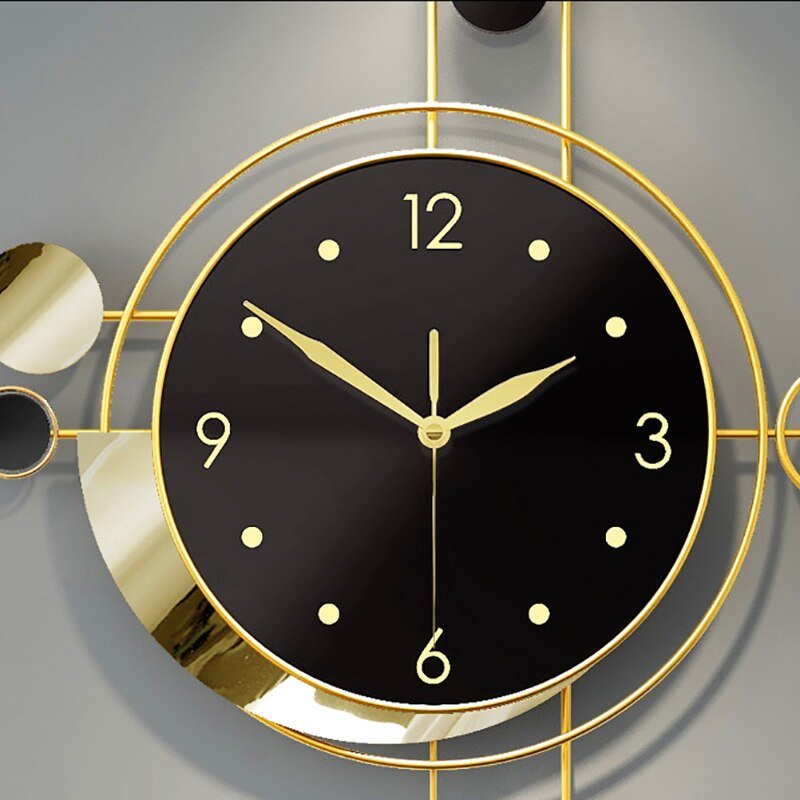 Nordic Large Wall Clock Modern Design Creative Clocks Wall Home Luxury Gold Metal Despertador SilentGaming Decoration XF10YH 6