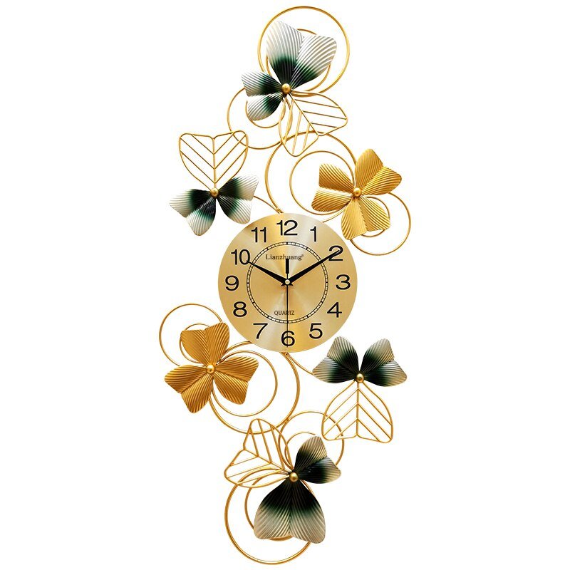 Creative Silent Wall Clocks Chinese Style Luxury Large Modern Art Wall Clocks Living Room Reloj De Pared Home Accessories ZP50ZB 5