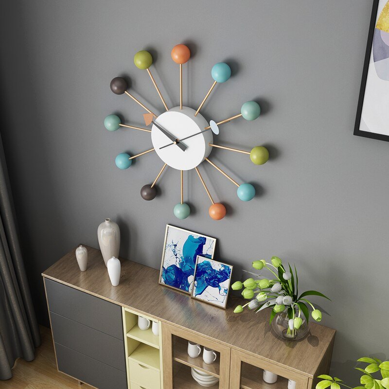 Big Nordic Wall Clock Modern Design Large Novelty Minimalist Aesthetic Creative Living Room Battery Wandklok Home Decor ZP50WC 4