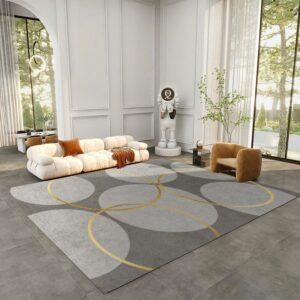 Modern Light Luxury Living Room Carpet Nordic Coffee Table Rug Room Large Area Carpets Home Study Sofa Dirty-resistant Floor Mat 1