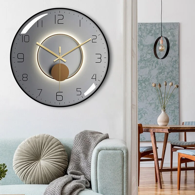 Luxury Classic Bedroom Wall Clocks Modern Living Room Mechanism Quartz Wall Clock Industrial Reloj Pared Silent Clock Mechanism 2