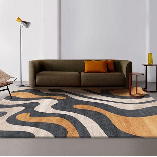 Modern Minimalist Carpet Bedroom Non-slip Rug Living Room Sofa Large Area Rugs Home Decoration Crystal Velvet Soft Floor Mats 5