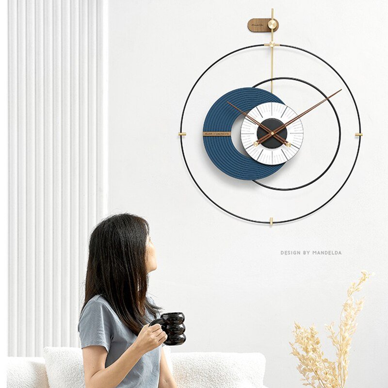 Large Wall Clock Oversized Watch Hands Wood Wall Clocks Modern Design Luxury Silent Clocks Wall Home DGaming Decoration XF20YH 1