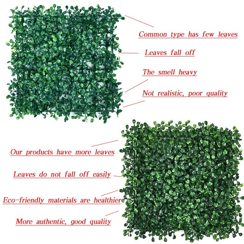 15Pcs Artificial Plant Lawn Fake Grass Carpet Backdrop Wall Hanging Eucalyptus Leaf Mat Vegetation For Home Garden Wedding Decor 2