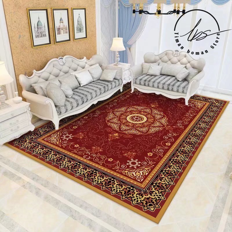 New Ethnic Rugs Persia Carpets Home Decoration Bedroom Large Rug Living Room Worship Non-slip Carpet Kitchen Dirt Resistant Mat 3