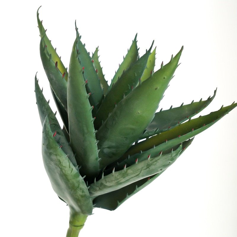 35cm Large Artificial Succulent Plant Fake Aloe Plastic Agave Green Leaf Desktop Tree Branch For Home Garden Party Wedding Decor 3