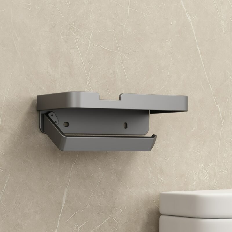 Toilet Paper Holder Wall Phone Shelf Storage Organizer Toilet Paper Roll Holder Bathroom Accessories 5