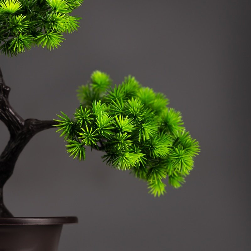 27cm Artificial Pine Plants Bonsai Fake Tree Ornaments Plastic Plants Landscape Simulation Tree for Home Room Desktop Decoration 4