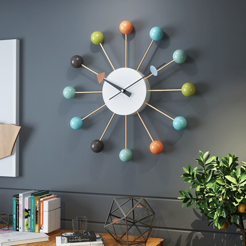 Luxury Minimalist Wall Clock Living Room Large Silent Metal Wall Clock Modern Design Reloj Pared Grande Home Decor LL50WC 3