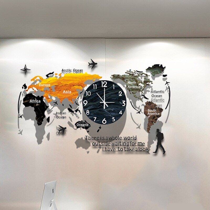 Nordic Giant Digital Wall Clock Modern Living Room Silent Large Wall Clock Modern Design Minimalist Reloj Pared Home Decor ZP50 1