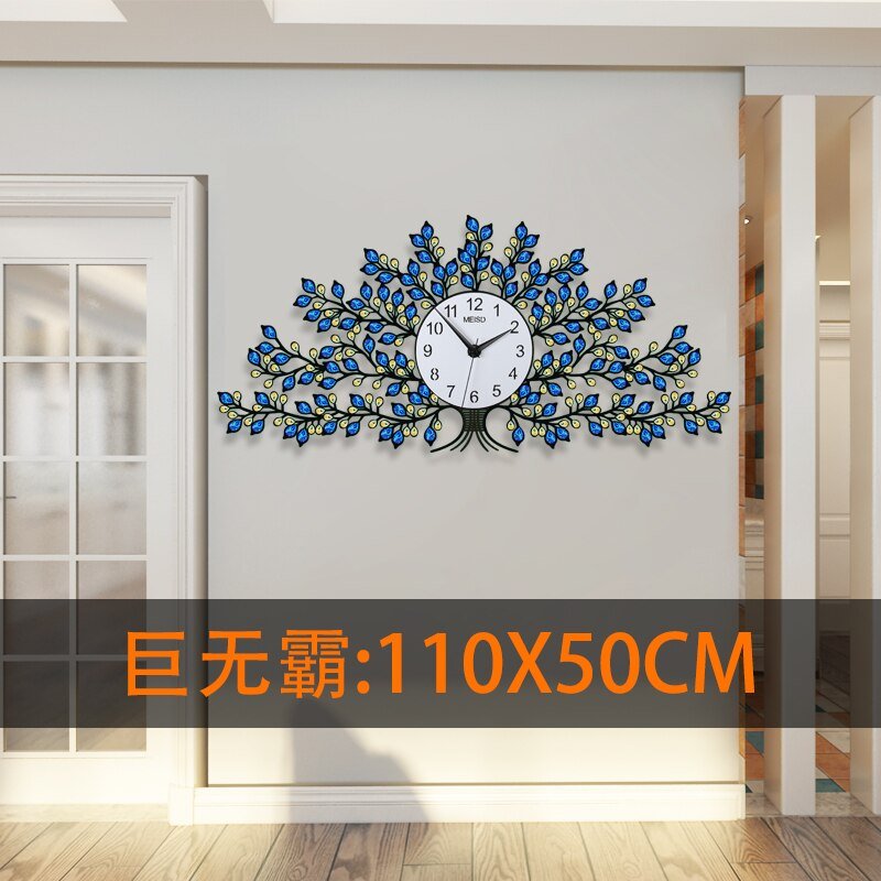 Luxury Big Control Wall Clock Living Room Wall Nordic Art Clock Mechanism Minimalist Quartz WatchKorean Room Decor XF20YH 4