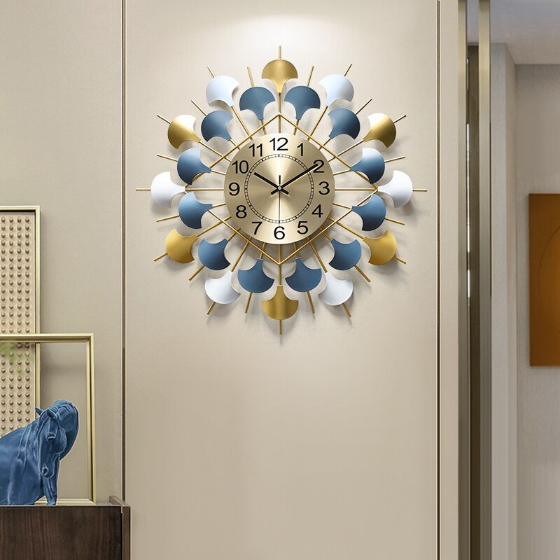 Big Arabic Wall Clock Modern Design Luxury Iron Novelty Wall Clock Creative Metal Living Room Reloj De Pared Home Decor ZP50WC 3