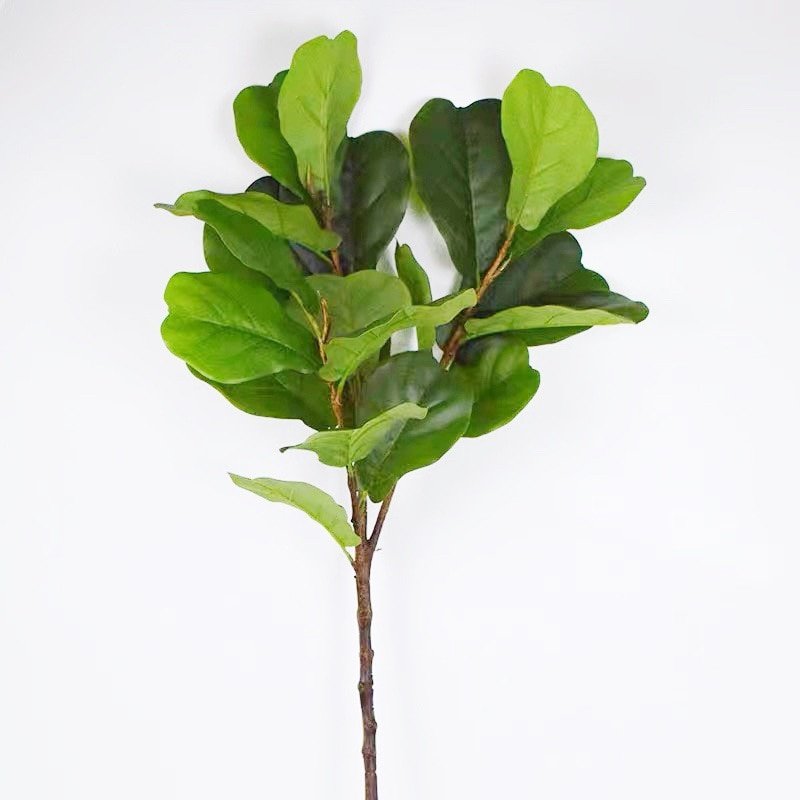 Large Artificial Plants Tropical Tree Fake Banyan Leaves Branch Plastic Ficus Leaf Floor Tree For Home Garden Outdoor Shop Decor 6