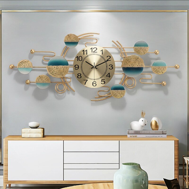 Large Luxury Wall Clock Modern Design Creative Silent Art Digital Bedroom Wall Clock Mechanism Wandklok Home Decoration ZP50ZB 1