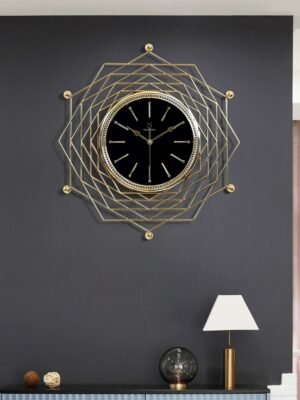 Luxury Nordic Wall Clock Living Room Large Silent Metal Alien Wall Clock Modern Design Reloj Pared Grande Home Decor LL50WC 1