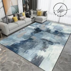 Nordic Minimalist Carpets Light Luxury Landscape Carpet Living Room Bedroom Rug Home Kitchen Non-slip Rugs Washable Lounge Mat 1