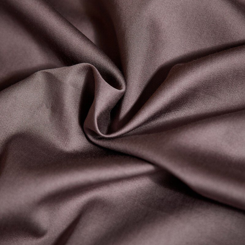 4Pcs Reversible Duvet Cover Set King Queen 100%Egyptian Cotton Satin Solid Color Bedding Set Ultra Soft Bed Sheet set Pillowcase 4