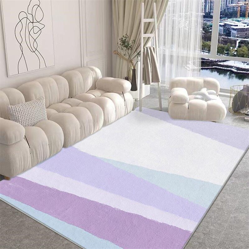 Modern Minimalist Geometric Living Room Carpet Bedroom Study Cloakroom Carpets Thickened Non-slip Rug Home Sofa Coffee Table Mat 4