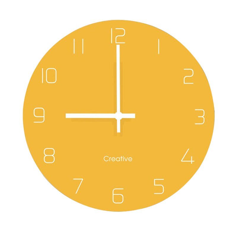 Cute Silent Wall Clock Digital Modern Design Kitchen Minimalist Wall Clock Creative Glass Classic Reloj Wall Clock Free Shiping 5