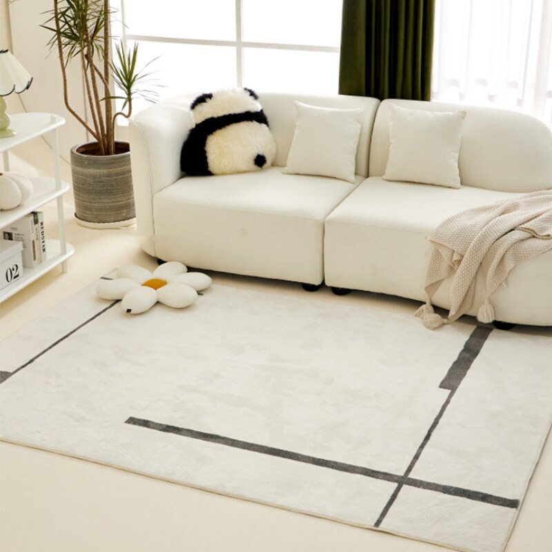 Modern Bedroom Decoration Plush Carpet Living Room Light Luxury Carpets Large Area Thickened Mat Fluffy and Soft Children's Rug 4