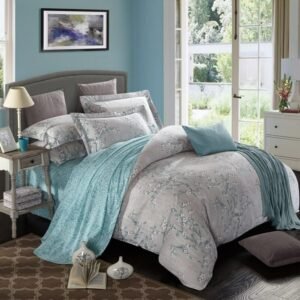 Ultra Soft Brushed 100%Cotton Bedding Sets Vintage Floral Spring Blossm Birds Print Duvet Cover bed sheet Pillowcase Queen King 1
