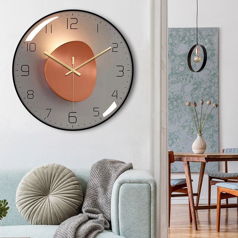 Luxury Classic Bedroom Wall Clocks Modern Living Room Mechanism Quartz Wall Clock Industrial Reloj Pared Silent Clock Mechanism 4