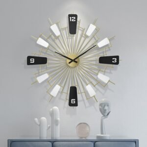 Classic Bedroom Battery Wall Clock Large Decor Luxury Modern Wall Clock Metal Designer Reloj De Pared Wall Clock Free Shiping 1