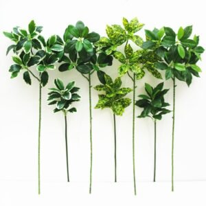 80cm Large Ficus Tree Artificial Monstera Plants Tropical Palm Leaves Fake Banyan Tree Potted Plants Real Touch Foliage for Home 1