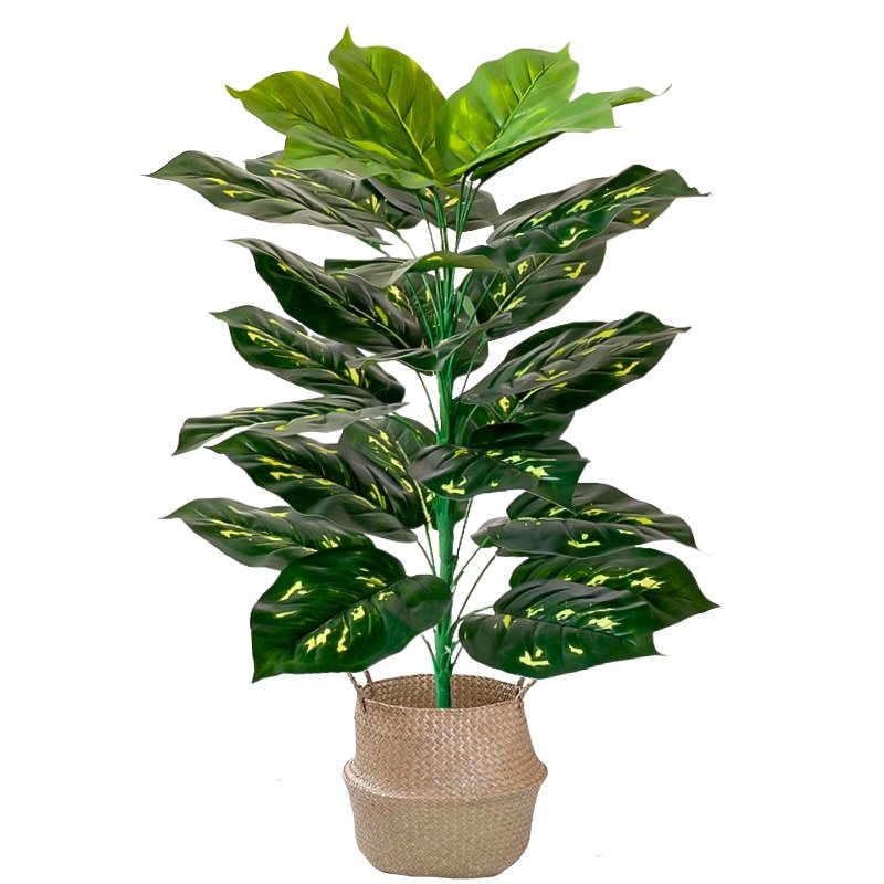 68/85cm Large Artificial Palm Plants Tropical Banana Tree Leaf Plastic Monstera Fronds Big Fake Tree For Home Outdoor Decor 6