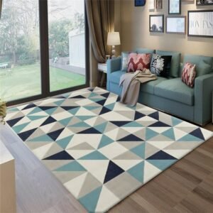 Modern Nordic Carpet Luxury Art Geometric Rugs Non-slip and Dirt Resistant Floor Mat Living Room Bedroom Home Decoration Carpets 1