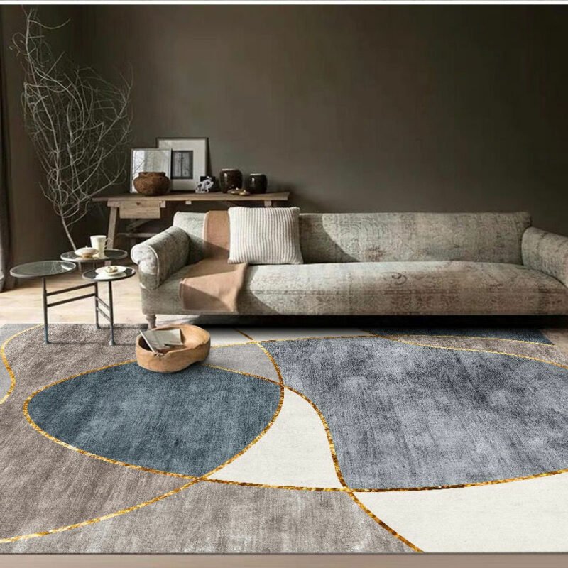 Nordic Style Light Luxury Living Room Carpet Home Decoration Sofa Coffee Table Mat Bedroom Bedside Rugs Non-slip Entry Door Mats 3