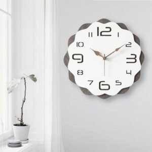 Minimalist Nordic Wall Clock Living Room Large Wooden Silent Wall Clock Modern Design Reloj Pared Grande Home Decor LL50WC 1
