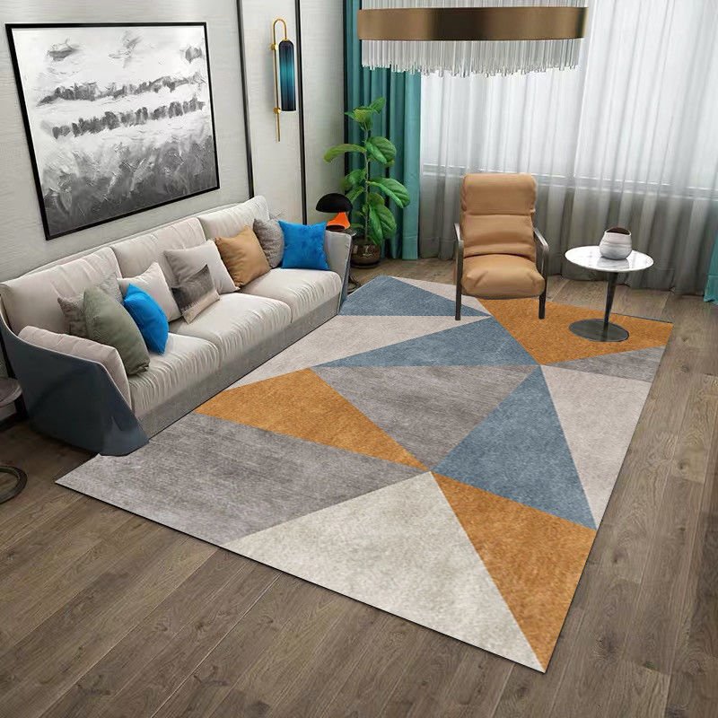 Nordic Geometric Abstract Carpet Living Room Large Area Rugs Non-slip Entrance Floor Mat Modern Home Decoration Bedroom Carpets 2