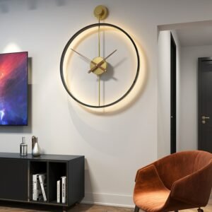Silent Luminous Wall Watch Living Home Saatration Islamic Electronic Kitchen Wall Watch Interior Design Horloge Murale Clocks 1