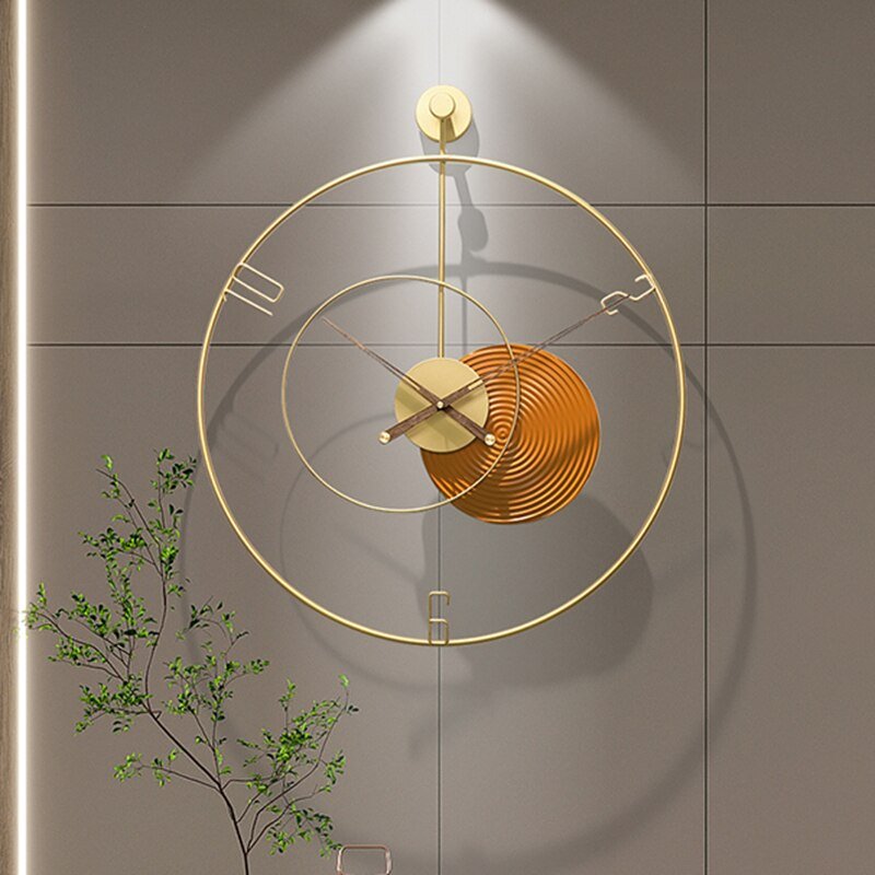 Hanging Clocks Wall Large Size Modern Living Room Home Design Kitchen Clock Art Metal Movement Reloj De Pared Home Decor 2