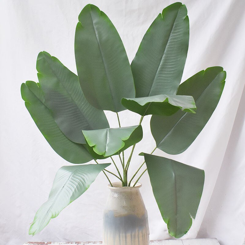 82cm 9 Leaves Tropical Artificial Banana Tree Large Palm Plants Branch Fake Green Leafs Monstera Foliage for Home Wedding Decor 5