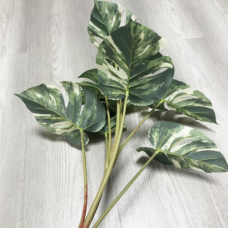 90cm Large Artificial Plants Fake Monstera Branch Plastic Tree Tropical Big Turtle Leaf Tall Plants For Home Garden Decor 4