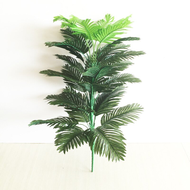 90cm 39 Leaves Artificial Palm Plants Large Tropical Tree Fake Monstera Branch Silk Palm Leafs Without Pot For Home Garden Decor 3