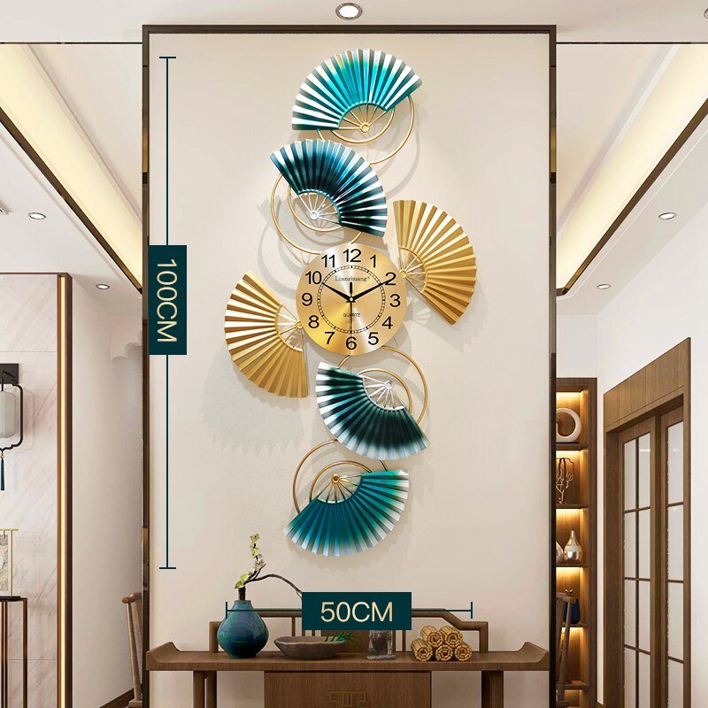Giant Luxury Metal Wall Clock Big Art Mechanism Creative Mechanic Mute Bedroom Wall Clock Digital Horloge Home Accessories ZP50 5