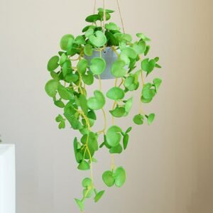 58cm Artificial Plants Vine with Pot Fake Hanging Plant Leaves Green Rattan Artifici Plastic Ivy Vine for Home Wall Garden Decor 1