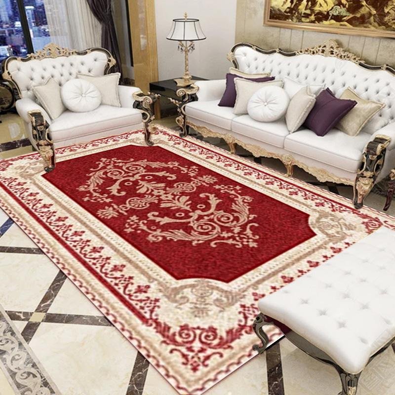 European Style Living Room Coffee Table Carpet Retro Bedroom Large Area Rug Home Decoration Washable Rugs Non-slip Entrance Mat 6