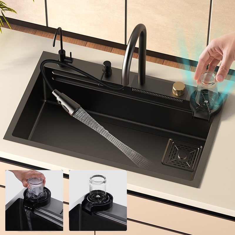 Stainless Steel Kitchen Sink Large Single Slot Undercounter Topmount Wash Basin Bowl Drain Accessories Set for Kitchen Fixture 2