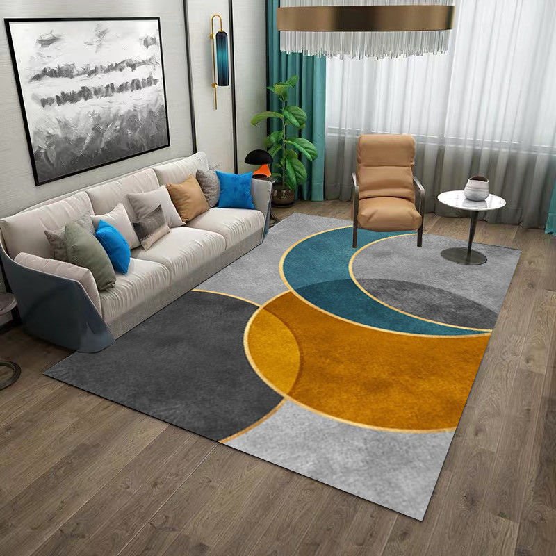 Nordic Geometric Abstract Carpet Living Room Large Area Rugs Non-slip Entrance Floor Mat Modern Home Decoration Bedroom Carpets 1